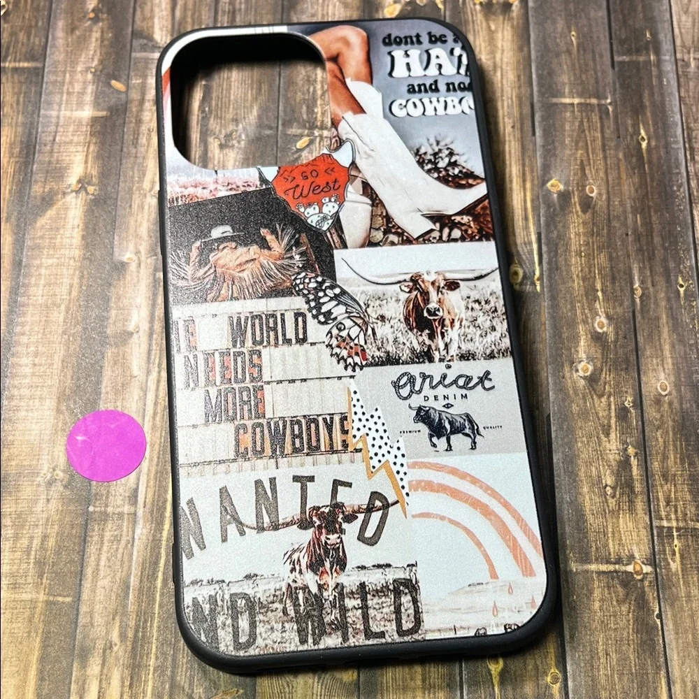 5for$10 Cowgirl IPhone 13 Pro Max Aesthetic Collage Phone Case Cowboy